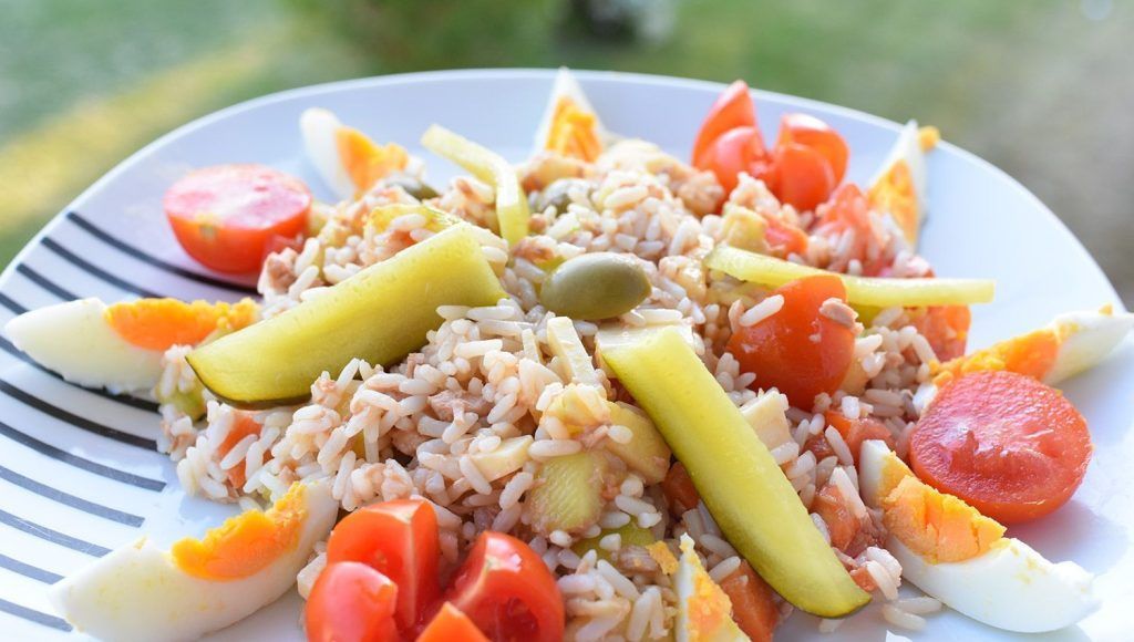 Ensalada de arroz para el verano