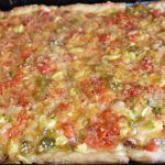 Coca de verduras despues del horno