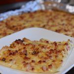 Flammkuchen o pizza de Alsacia