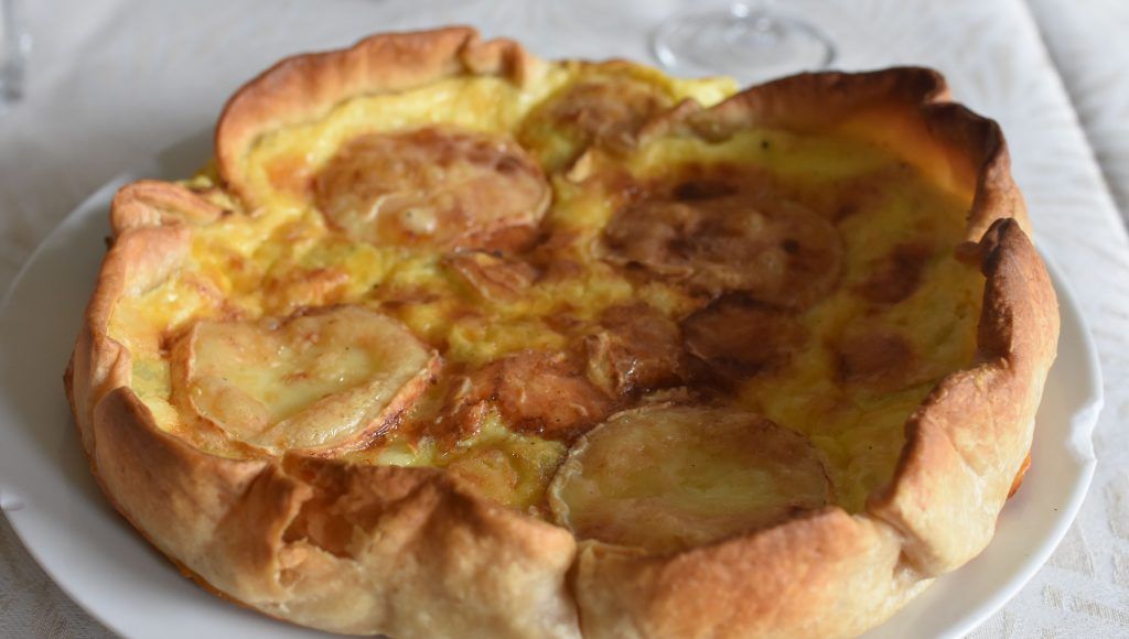 Quiche de queso de cabra