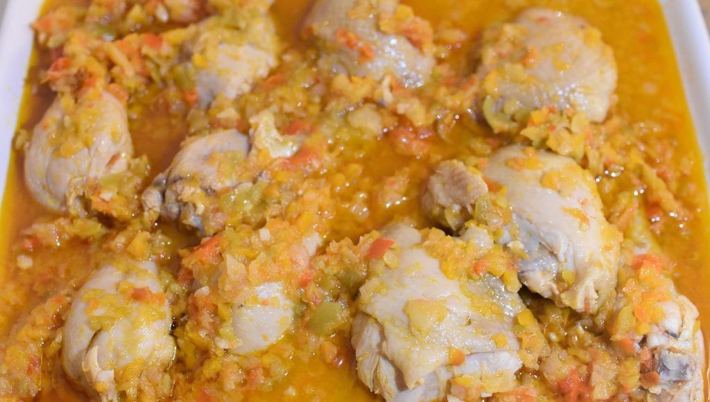 Pollo con verduras