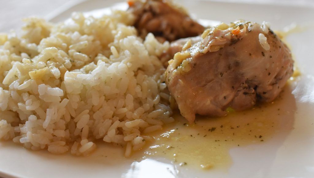 Contramuslos de pollo al ajillo