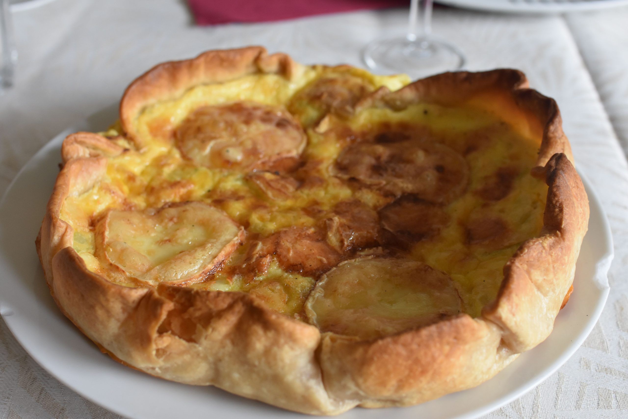 Quiche de queso de cabra