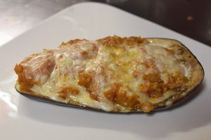 Berenjenas con atún gratinadas