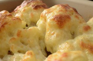 Coliflor gratinada con bechamel
