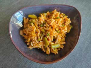 Fideuá con verduras
