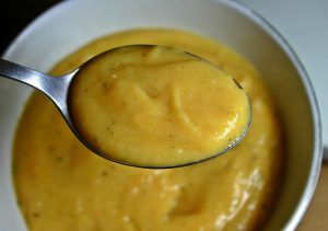 Crema de brócoli, zanahoria y cebolla